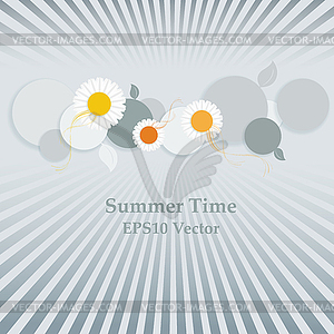 Abstract summer time background - vector clipart