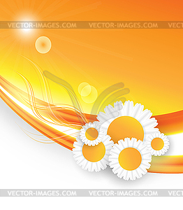 Abstract summer time background - vector clip art