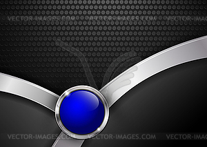 Background with metallic texture - vector clipart