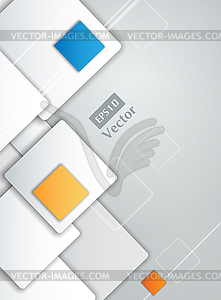 Overlapping Squares Background - vector image