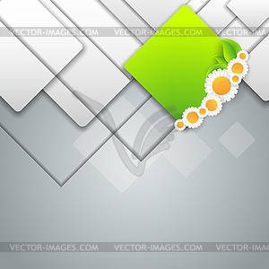 Floral abstract frame - vector clipart