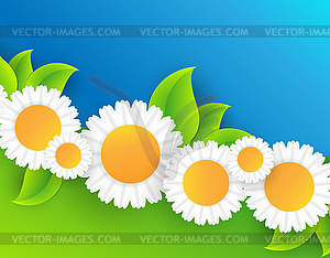 Floral abstract frame - stock vector clipart