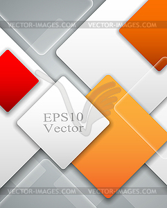 Overlapping Squares Background - vector image