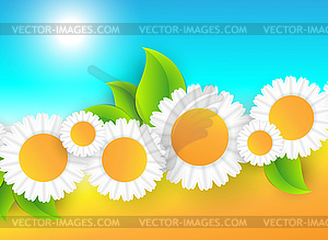 Abstract summer time background - vector clipart