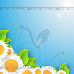 Abstract summer time background - vector clipart