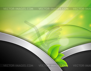 Floral environmental frame - vector image
