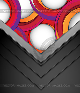 Abstract background with colorful layers - vector clip art