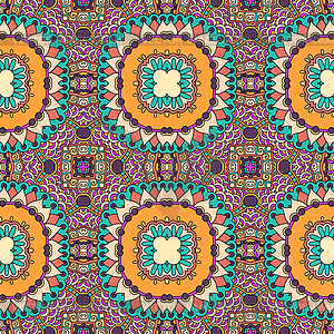 Seamless geometry vintage pattern, ethnic style - vector image