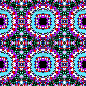 Seamless geometry vintage pattern, ethnic style - vector image