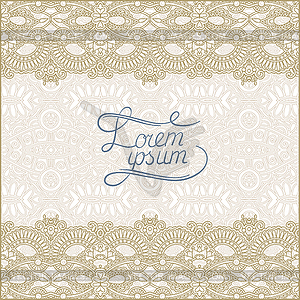 Floral decorative pattern with place for your text - vector image