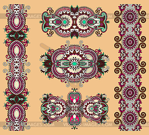 Ornamental floral adornment - vector image