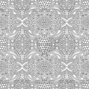 Unique coloring book square page for adults - vector clipart