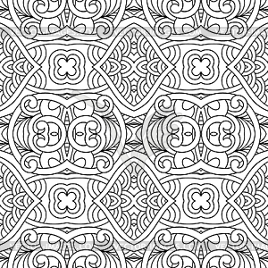 Black and white seamless pattern - vector clipart