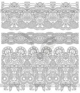 Seamless ethnic floral paisley stripe pattern, - vector clipart