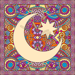 Carpet design for holy month of muslim community - vector clip art