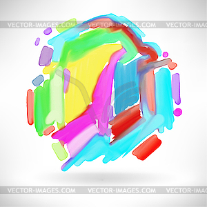 Abstract watercolor splash design element - vector image