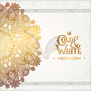 Elegant floral ornamental background with - vector EPS clipart