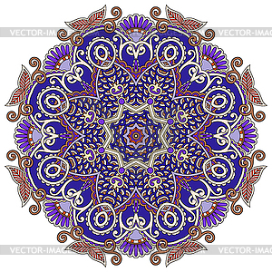 Mandala, circle decorative spiritual indian symbol - vector clipart / vector image