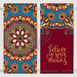 Positive quote believe in your dreams inscription - vector image