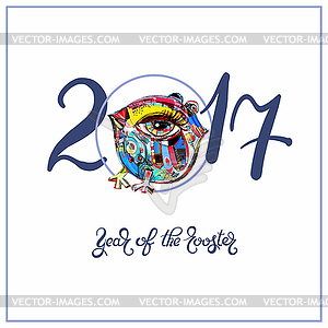 Original design for new year celebration chinese - vector image