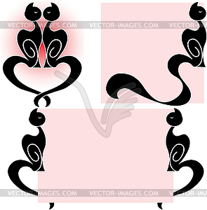 Set Cat - vector EPS clipart