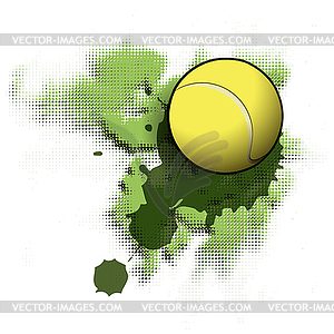 Теннисный фон - графика в векторном формате
