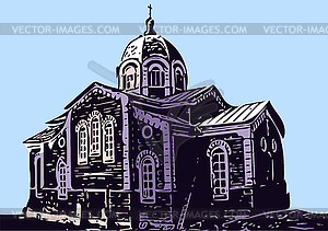 Old Church - vector clipart