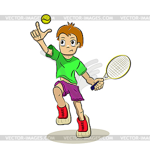 Stock Tennis Player - vector image