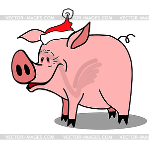 Stock Pig Symbol of New Year - vector image