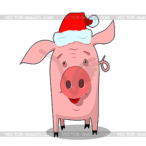 Stock New Year Pig Symbol - vector image