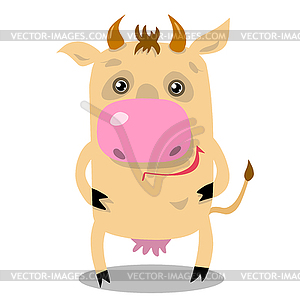 Stock Cartoon Cow - vector image