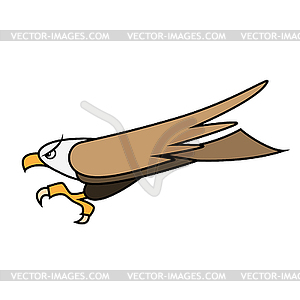 Stock Flying Bird of Prey - vector image