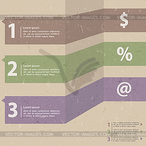 Modern Business step options - royalty-free vector image