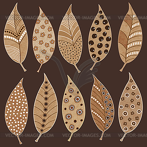 Autumn leaves - vector clipart