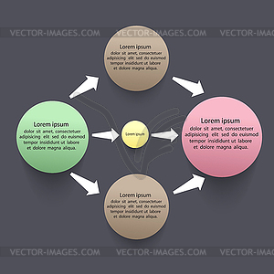 Modern Business step options - vector clipart / vector image