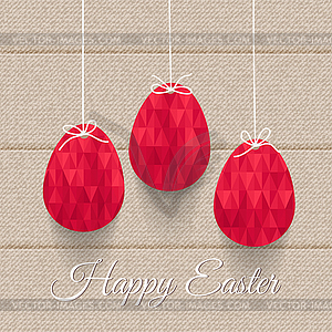 Elegant Easter greeting card - vector clip art