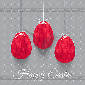 Elegant Easter greeting card - vector clipart / vector image