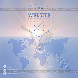 Web and mobile interface background - vector image