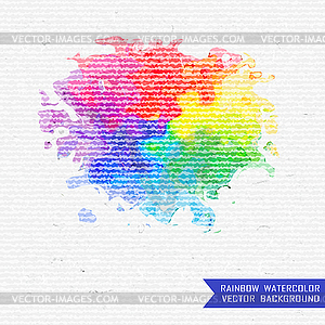 Watercolor design elements - vector clip art