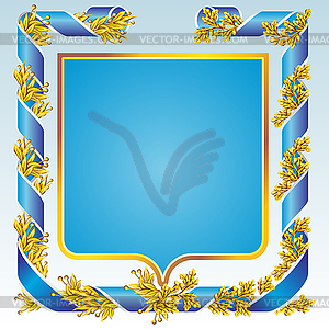 Blue shield - vector clipart