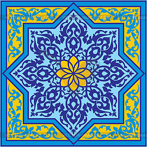 Classic antique islamic  vector ornament - vector clip art