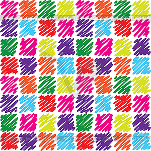 Seamless pattern with dashed squares - stock vector clipart