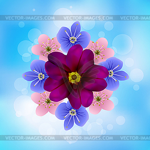 Flower background - vector image