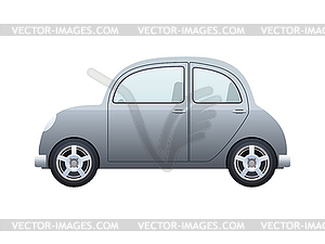 Silver car - vector image