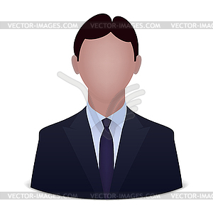 Businessman avatar - vector clipart