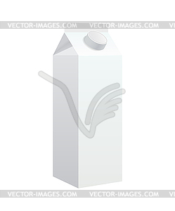 Milk box - vector clip art