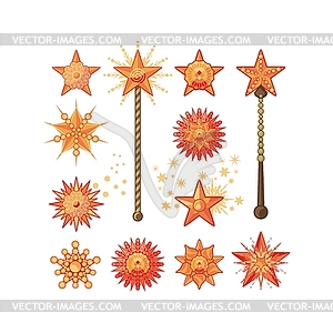 Festive Stars - vector image