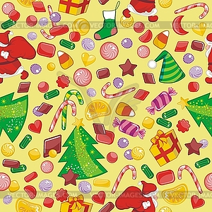 Christmas Seamless Pattern - vector image