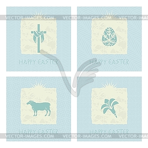 Easter Cards Set - vector clipart