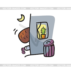 Thief Cartoon - vector image
